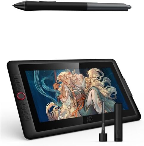 XPPen Upgraded Artist 15.6 Pro V2 Drawing Tablet with Screen 16384 Pen Pressure X3 Pro Stylus Graphic Art Tablet with Tilt Support & XPPen X3 Pro Smart Chip Stylus in Saudi Arabia