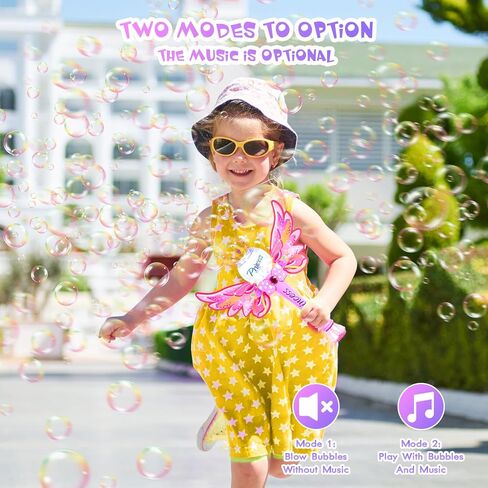 عصا الفقاعات السحرية من برينسيس، آلة فقاعات للأطفال، منفاخ صانع فقاعات آلي مضيء وموسيقي، لعبة مجمدة في الهواء الطلق للفتيات، هدية عيد ميلاد للحفلات للأطفال الصغار من سن 3 إلى 8 سنوات للأولاد والبنات (وردي) in Kuwait