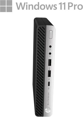 HP Elitedesk 800 G3 Mini Desktop PC ، Windows 11 Pro ، 16GB DDR4 RAM ، 512GB SSD ، CORE I5-6500T Processor ، USB WiFi+BT ، لوحة المفاتيح والماوس (متجدد) in Kuwait