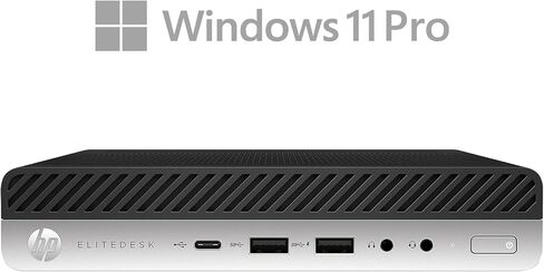 HP Elitedesk 800 G3 Mini Desktop PC ، Windows 11 Pro ، 16GB DDR4 RAM ، 512GB SSD ، CORE I5-6500T Processor ، USB WiFi+BT ، لوحة المفاتيح والماوس (متجدد) in Kuwait