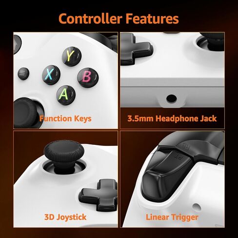 وحدة التحكم السلكية iwgame لـ Xbox One ، دعم وظيفة Turbo مع مقبس صوت 3.5 مم ، وحكم ألعاب متوافق مع Xbox One/X-One S/X ، X-Series S/X/Android/iOS/PC in Kuwait