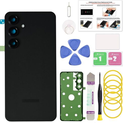 الانصهار الأخضر متوافق مع استبدال الغطاء الخلفي Galaxy S24 Fe ، S24 Fe SM-S721U/U1/W/B باب الإسكان الخلفي مع عدسة الكاميرا المثبتة مسبقًا ، وأدوات الإصلاح والتعليمات ، والجرافيت in Saudi Arabia