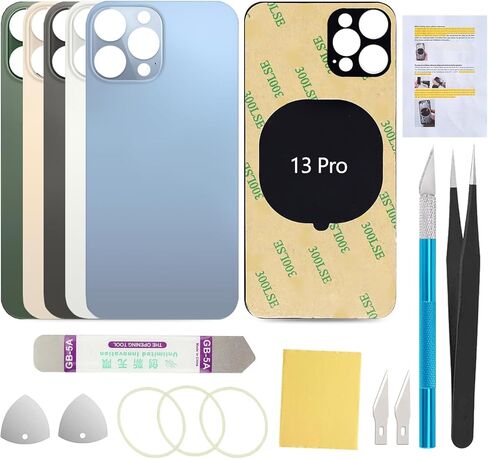 Rear Back Glass Cover Replacement Compatible with iPhone 13 Pro 6.1-Inches All Carriers (Sierra Blue) in Saudi Arabia