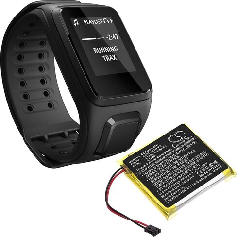 Cameron Sino Battery for Tomtom Spark Cardio + Music GPS PN: Tomtom AHB332824HPS 200MAH / 0.74WH in Saudi Arabia