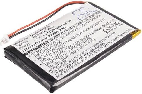 1250mAh/3.7v بطارية متوافقة مع Garmin Nuvi 300 ، 300T ، 310 ، 310D ، 310T ، 350 ، 350T ، 360 ، 360T ، 370 ، FIT P/N: 010-00538-78 ، 361-00019-02 ، 361-00019-06 ، IA2B309C4B32 in Saudi Arabia
