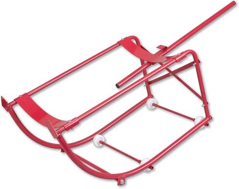 Groz Tilting 55-Gallon Movable Drum Cradle | 600-pound Capacity | Large 2-1/2" Diameter Non-Sparking Wheels | 55 Gallon Drum Stand (44367) in Kuwait