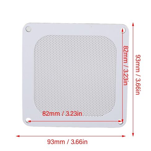 Computer Fan Filter Grills Magnetic Frame PVC Dust Mesh PC Cooler Filter 4PCS Set for PC Case Power Supply Fan Vent 3.66x3.66in (Black) in Saudi Arabia