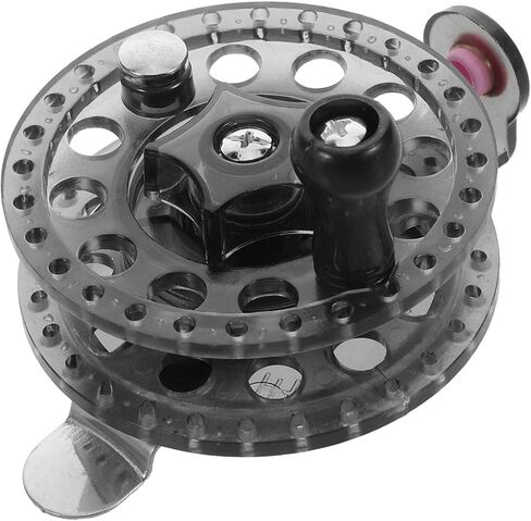 Fly Fishing Reel Stable Fishing Gear for Smooth Line Retrieval for Lakes Enhances Your Fishing Experience Black in Saudi Arabia