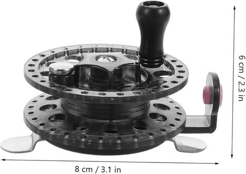 Fly Fishing Reel Stable Fishing Gear for Smooth Line Retrieval for Lakes Enhances Your Fishing Experience Black in Saudi Arabia