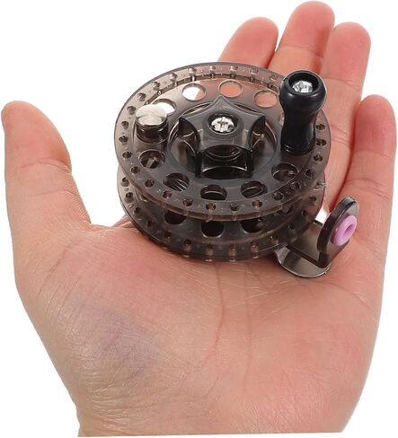 Fly Fishing Reel Stable Fishing Gear for Smooth Line Retrieval for Lakes Enhances Your Fishing Experience Black in Saudi Arabia
