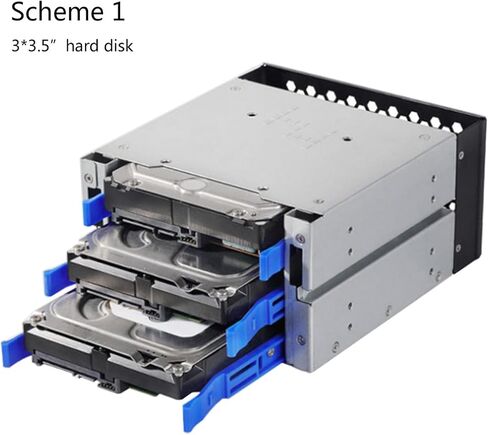 3.5 to 5.25 Three-Disc Hard Drive Cages 2 Chassis Drives in The Chassis Hard Drive Box Computer Storage Expansion in Saudi Arabia