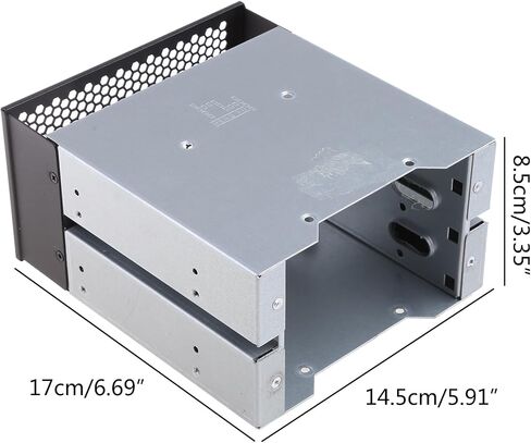 3.5 to 5.25 Three-Disc Hard Drive Cages 2 Chassis Drives in The Chassis Hard Drive Box Computer Storage Expansion in Saudi Arabia