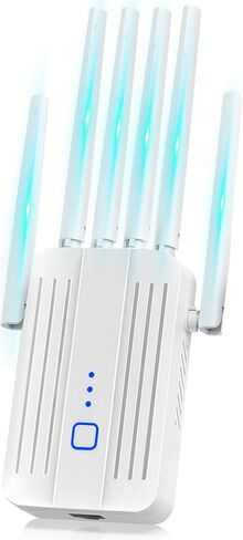 موسع الإنترنت على شبكة الإنترنت مع الداعم مع 6 هوائيات ، موسع wifi مع ميناء Ethernet ، WiFi Booster حتى 10000 قدم مربع ، ورد واي فاي ، المزيد in Kuwait