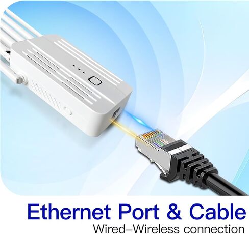 موسع الإنترنت على شبكة الإنترنت مع الداعم مع 6 هوائيات ، موسع wifi مع ميناء Ethernet ، WiFi Booster حتى 10000 قدم مربع ، ورد واي فاي ، المزيد in Kuwait