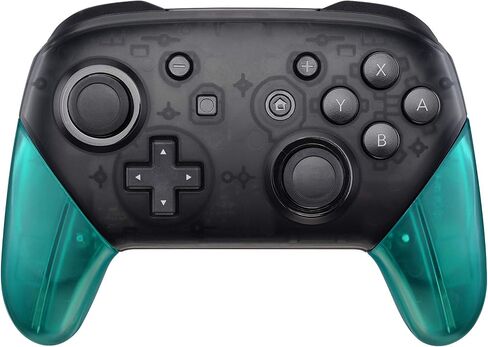 eXtremeRate Transparent Clear Replacement Handle Grips for Nintendo Switch Pro Controller, DIY Hand Grip Shell for Nintendo Switch Pro - Controller NOT Included in Saudi Arabia