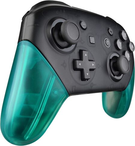 eXtremeRate Transparent Clear Replacement Handle Grips for Nintendo Switch Pro Controller, DIY Hand Grip Shell for Nintendo Switch Pro - Controller NOT Included in Saudi Arabia