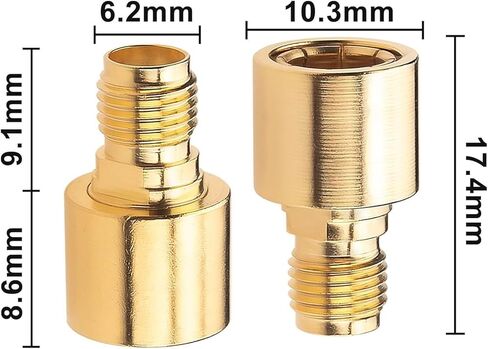 DC-12GHz SMA Male Push-On to SMA Temale RF Adapter Plug Testing (2pcs) in Kuwait