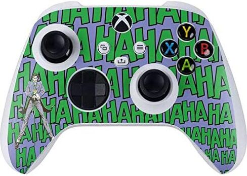 Skinit Decal Gaming Skin Compatible with Xbox Series S Controller - Officially Licensed The Dark Knight Joker face Design in Saudi Arabia