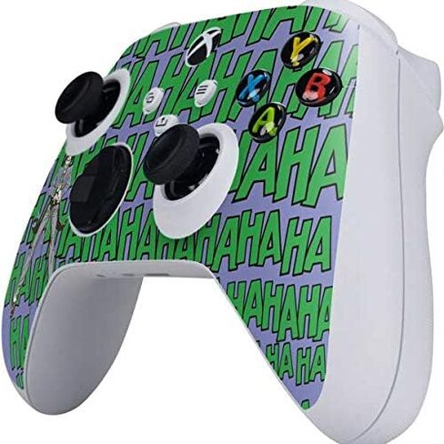 Skinit Decal Gaming Skin Compatible with Xbox Series S Controller - Officially Licensed The Dark Knight Joker face Design in Saudi Arabia