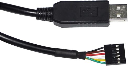 Industrial FT232RL USB UART TTL 5V 3V3 to 6PIN 0.1" Pitch Dupont Jumper Download Cable Compatible TTL-232R-5V TTL-232R-3V3(5m,TTL 3.3V 1X1 6P) in Saudi Arabia