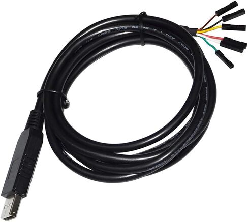 Industrial FT232RL USB UART TTL 5V 3V3 to 6PIN 0.1" Pitch Dupont Jumper Download Cable Compatible TTL-232R-5V TTL-232R-3V3(5m,TTL 3.3V 1X1 6P) in Saudi Arabia