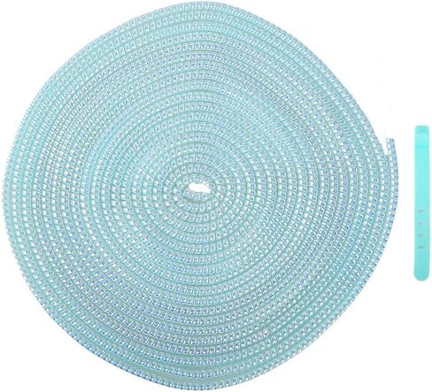 4.8M(15.75FT) Spiral Cable Protector, Multicolor Suitable for Most Phone/Pad/Laptop USB Wire Cord Savers Protection Cover Anti-Break Wrap Charger Data Line Cables Sleeves, Laser Blue in Kuwait