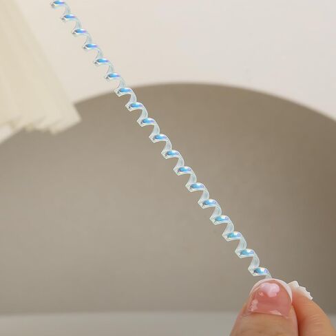4.8M(15.75FT) Spiral Cable Protector, Multicolor Suitable for Most Phone/Pad/Laptop USB Wire Cord Savers Protection Cover Anti-Break Wrap Charger Data Line Cables Sleeves, Laser Blue in Kuwait
