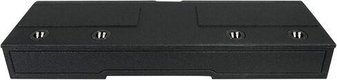 Rockville REC121 Quad 8" Subwoofer Box, 0.8 Cu Ft Per Sub, 33Hz Tuning, Bed Liner Finish, Spring-Loaded Terminals, High-Performance Audio, for Ford F150 Super Crew 2009-2020 and F250/F350 in Saudi Arabia