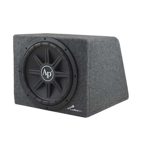 Audiopipe APSB-1211PX Single 1000 Watt 12 Inch Enclosed Car Audio Subwoofer Speaker, Micro Class D 500 Watt Amp, & 10 Gauge Wire Installation Kit in Saudi Arabia