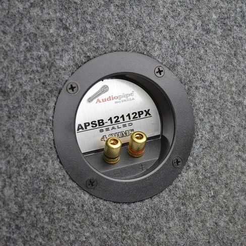 Audiopipe APSB-1211PX Single 1000 Watt 12 Inch Enclosed Car Audio Subwoofer Speaker, Micro Class D 500 Watt Amp, & 10 Gauge Wire Installation Kit in Saudi Arabia