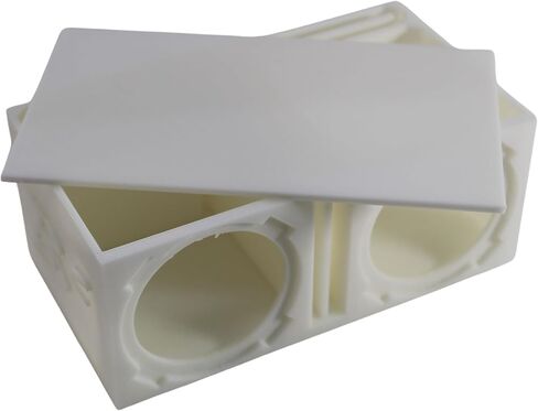 Dual Ported Subwoofer Box Enclosure w/2x B2 Audio Rampage RC2 2" Mini Subwoofers (B2-DUALVRC2-BK-PKG) in Kuwait