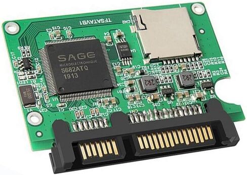 بطاقة Micro SD TF إلى بطاقة محول SATA 22Pin 2.5 بوصة حاوية HDD TF إلى SATA in Saudi Arabia