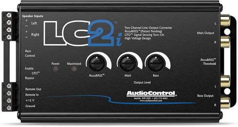 محول AudioControl LC2i ثنائي القناة مع AccuBASS والتحكم في مضخم الصوت in Kuwait
