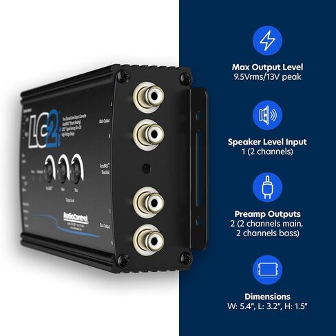 محول AudioControl LC2i ثنائي القناة مع AccuBASS والتحكم في مضخم الصوت in Kuwait