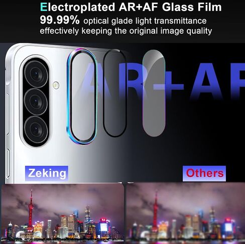 Zeking (2 Set) for Samsung Galaxy A36 5G Camera Lens Protector, Scratch-Resistant HD Clarity Ultra-Thin 9H Tempered Glass with Aluminum Edging, Individual Metal Lens Cover (Color) in Saudi Arabia