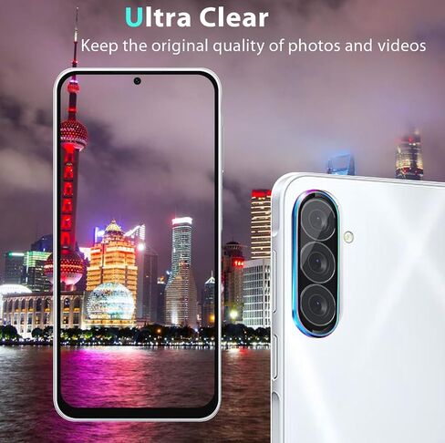 Zeking (2 Set) for Samsung Galaxy A36 5G Camera Lens Protector, Scratch-Resistant HD Clarity Ultra-Thin 9H Tempered Glass with Aluminum Edging, Individual Metal Lens Cover (Color) in Saudi Arabia