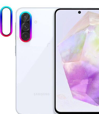 Zeking (2 Set) for Samsung Galaxy A36 5G Camera Lens Protector, Scratch-Resistant HD Clarity Ultra-Thin 9H Tempered Glass with Aluminum Edging, Individual Metal Lens Cover (Color) in Saudi Arabia