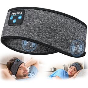 Perytong Sleep Headphones Bluetooth Headband, No Pressure for Ear, Headband Headphones Wireless Earphones Music Sleep Headband Earbuds, Sleep Mask Gifts for Men Women Teens in Kuwait