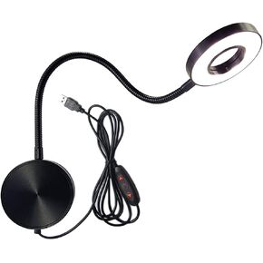LED GOSONECK LAMP Dimmable ، 5W مثبتة على الجدار أضواء القراءة المصباح USB مصباح USB المصباح مع التبديل والكابل 1.9M ، لمس ضوء القراءة لغرف النوم وغرف الأطفال والأسود in Saudi Arabia