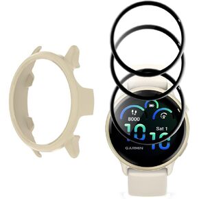 Watch Screen Protector for Garmin Vivoactive 6 and Hard PC Protective Case in Kuwait