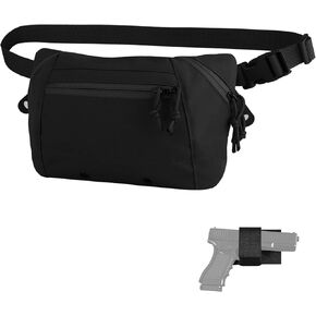 حزمة فاني التكتيكية للرجال النساء مع مقصورة الحمل المخفية ، حقيبة خصر EDC مع حزام قابل للتعديل وجيوب سحاب ، خفيفة الوزن وضغوط in Kuwait