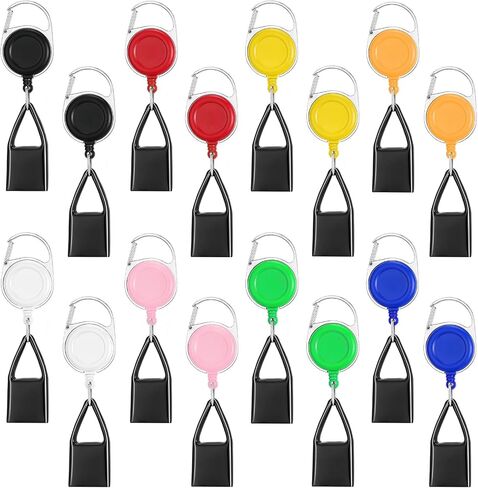 6 Pcs Retractable Lighter Leash, Keychain Lighter Holder with Clip Classic Lighter Cover Single Clip for Convenience Multicolor Lighter Strap in Kuwait