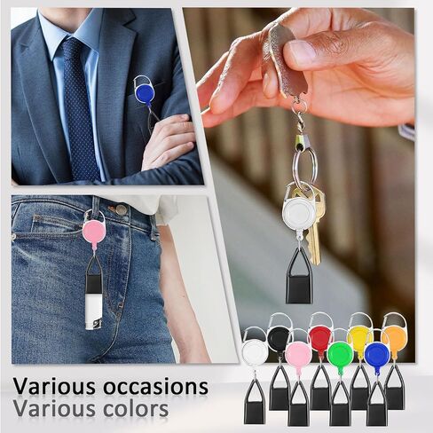 6 Pcs Retractable Lighter Leash, Keychain Lighter Holder with Clip Classic Lighter Cover Single Clip for Convenience Multicolor Lighter Strap in Kuwait