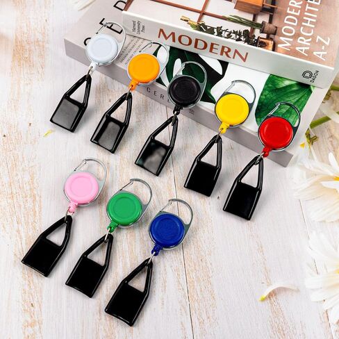6 Pcs Retractable Lighter Leash, Keychain Lighter Holder with Clip Classic Lighter Cover Single Clip for Convenience Multicolor Lighter Strap in Kuwait