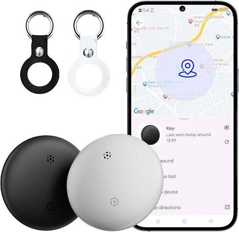 تعقب Bluetooth لنظام Android ، Google Certified Key Finder/Luggage Tracker/Item Locator متوافق مع Google Find My Device ، علامة التتبع الذكية للمفاتيح ، حقيبة الظهر ، محفظة (BK-1Pack) in Kuwait