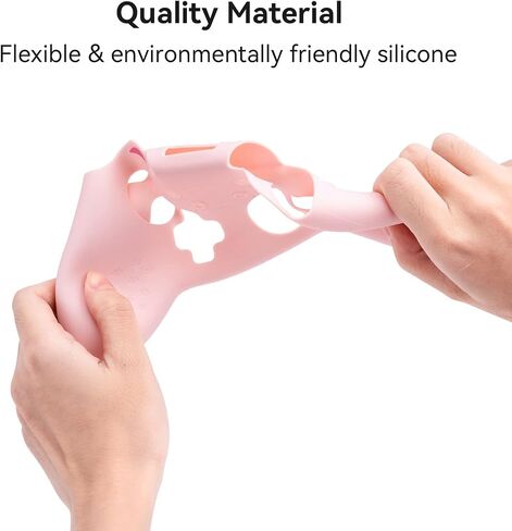 مجموعة Geekshare Cat Paw Controller Grips Set - Switch Pro متوافق - حالة غطاء الحماية من السيليكون المضاد للانزلاق - أغطية عصا التحكم - الوردي in Saudi Arabia
