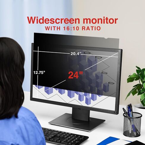 Staples 949496 شاشة مرشح خصوصية الشاشة العريضة الحجم شاشة شاشة LCD قطرها 24.0 بوصة in Kuwait