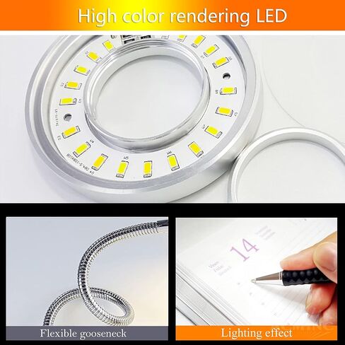 LED GOSONECK LAMP Dimmable ، 5W مثبتة على الجدار أضواء القراءة المصباح USB مصباح USB المصباح مع التبديل والكابل 1.9M ، لمس ضوء القراءة لغرف النوم وغرف الأطفال والأسود in Saudi Arabia