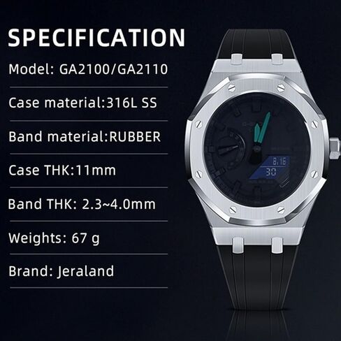 ezzon ga2100 mod kit for ga2110et-2a watch watch case silicone strap 316 in Kuwait