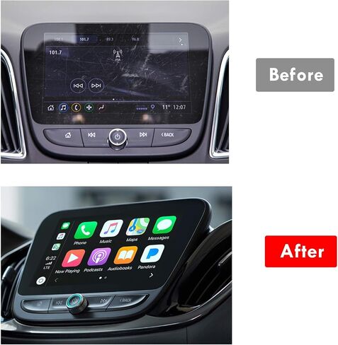 Moonlinks Malibu Screen Protector Compatible with Chevy Malibu Premier 2016-2024,Equinox Premier 2018-2024,Volt LT/Premier 2016-2019,High Definition Tempered Glass Screen Protector (8’’ Trapezoid) in Saudi Arabia